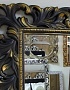 Большое интерьерное зеркало в резной раме, Милан венге с золотом, 84см х 187см