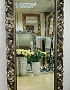 Большое интерьерное зеркало в резной раме, Милан бронза, 84см х 187см