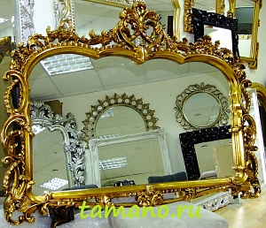 Зеркало интерьерное в раме, арт. А121 Элоиз, состаренное золото, 140см х 110см