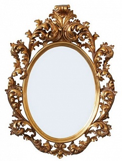 Зеркало в раме барокко Имперо золото, 68см х 97см