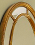 Овальное зеркало в интерьерной раме Модена золото, 84см х 112см