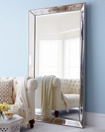 Зеркало напольное в зеркальной раме Уилшир серебро