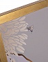 89VOR-PEONY Холст "Пион" 110х80 см, багет алюм(золото), золотая поталь