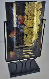Ваза керамическая на металической подставке, арт. 200, 360мм
