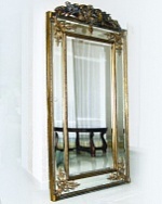 Зеркало напольное в раме,  арт. Н143 Пабло, золото, 200см х 94см