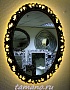 Зеркало интерьерное овальное, Азалия бронза, 80см х 100см