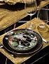 70SW-13601 Текстильная дорожка для стола Аурум золотая 35*180см