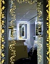 Зеркало в раме с внутренней и боковой подсветкой, арт. П008 серебро, ширина 85см х  высота 145см