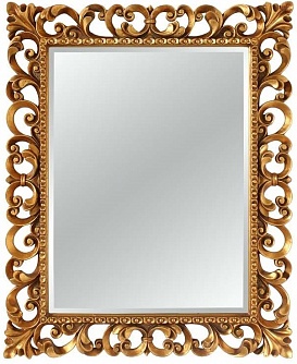Зеркало в резной раме Бристоль золото 85*105 см