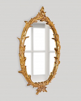 Настенное зеркало Буа 80см х 53см золото