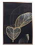 89VOR-GOLDEN LEAVES-2 Холст "Золотые листья-2" 100х70 см, багет( латунь),поталь