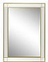 19-OA-8172 Зеркало прямоугольное отделка цвет золото 74*104см