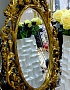 Зеркало интерьерное в резной раме, арт. 129 Гойя, золото, 73см х 108см