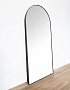 Чёрное зеркало арочной формы “Савона”