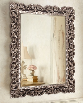 Зеркало интерьерное Бергамо серебро, 115см х 84см  
