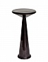 69-21534 Стол журнальный мрамор/метал. цвет черный d31,5*h66см