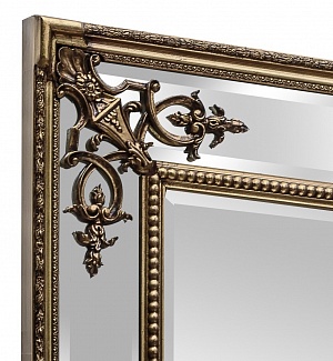 Напольное зеркало в серебряной раме Паоло, 92см х 200см