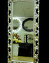 Зеркало интерьерное в резной  раме, арт. Л12005, Мэри, шампань, 75см х 165см 