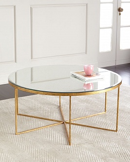 Золотой кофейный стол “Эшли”