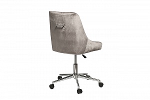 GY-Z020KRES-TS Кресло офисное серый велюр/хром 47*60*91см