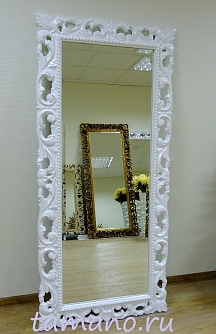 Зеркало в белой раме арт. Л12005 Мэри, 75см х 165см