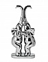 10K9483B Статуэтка "Набор слонов" серебро 16,5х9х32,5 см