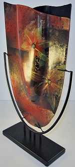 Ваза керамическая на металической подставке, арт. 105, 480мм